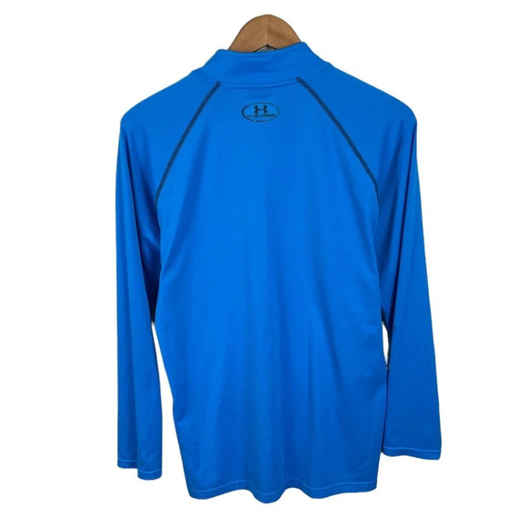 B11 Mens Under Armour Loose Heat Gear Quarter Zip Performance Pullover Jacket S - Picture 4 of 6